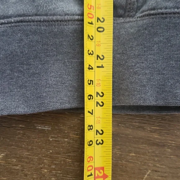 Nike Heather Gray Full Zip Hoodie with White Accents Size XS - Picture 9 of 10